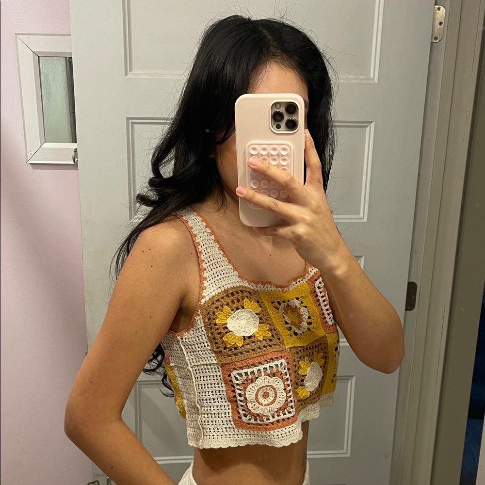 Handcrafted Crochet Patchwork Bag - image 3